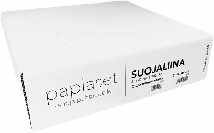 Suojaliina 47x47 cm valkoinen kreppi - Hoito- ja suojaliinat - 183922 - 1