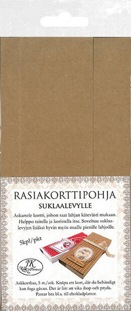 Rasiakorttipohja ISO 5kpl - Askartelutarvikkeet - 153463 - 1