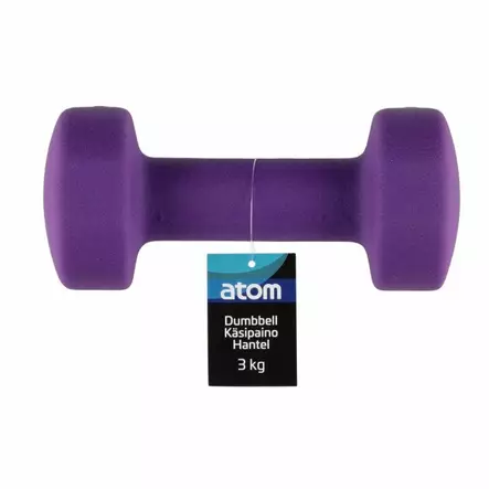 Käsipaino 3kg Atom neopreeni - Retkeily-ja harrastustarvikkeet - 184123 - 1