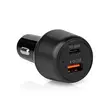 Autolaturi Usb-C / Usb-A NEDIS - Puhelintarvikkeet - 182543 - 2