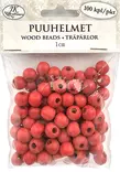 Puuhelmet 1cm 100kpl/pkt - Helmet ja korutarvikkeet - 189083 - 1