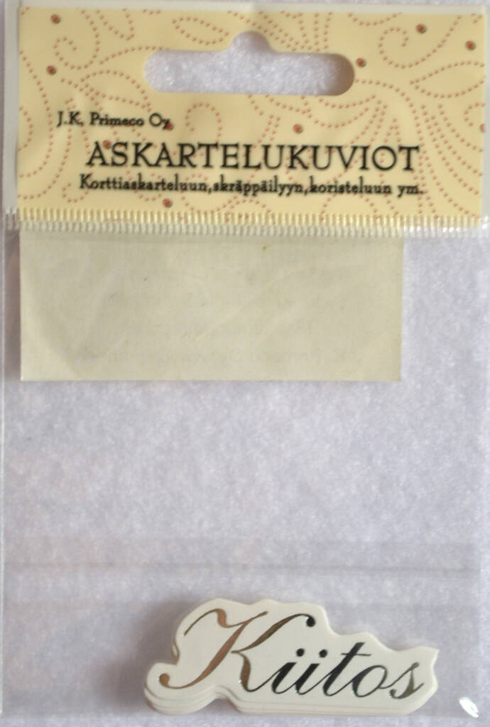 Askartelukuvio kiitos hopea - Askartelutarvikkeet - 136063 - 1