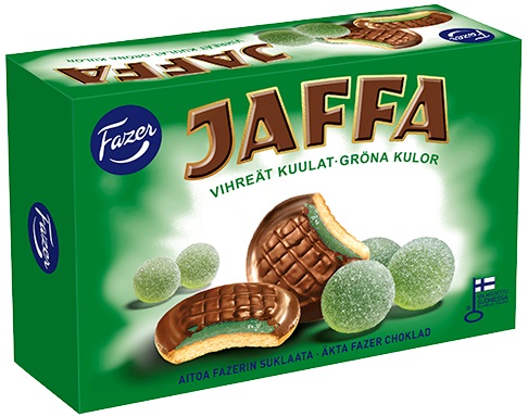 Keksi 300g FAZER Jaffa Vihreä kuula - Keksit ja korput - 159613 - 1
