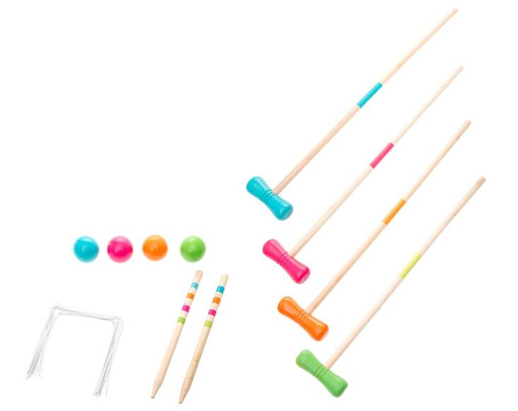 Krokettipeli 4-pelaajalle ATOM - Ulkopelit - 106293 - 1