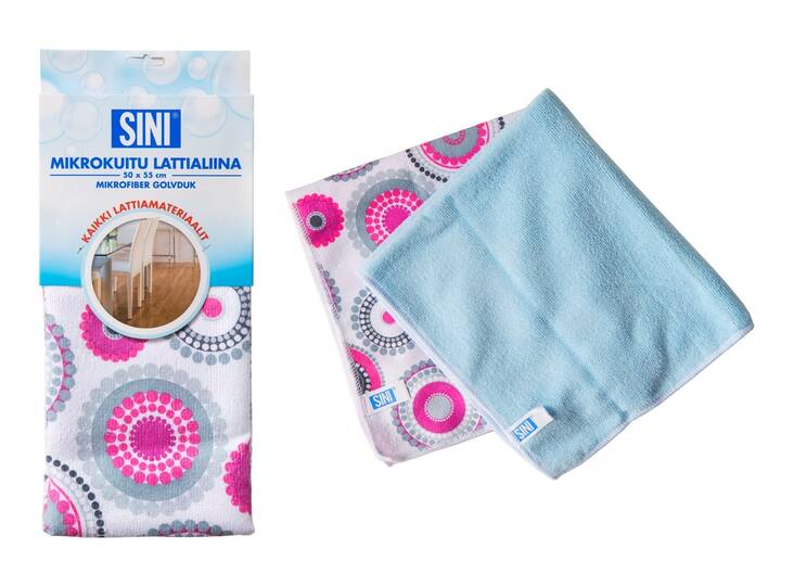 Mikrokuitu lattialiina 50x55cm SINI - Lattiapyyhkeet - 149603 - 1
