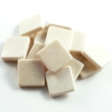 Mosaiikki marmori Botticino 10mm 100g - Askartelutarvikkeet - 147143 - 1