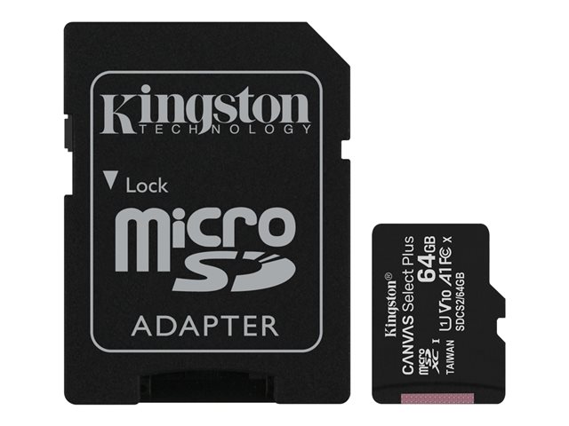 Muistikortti KINGSTON MicroSDXC 64GB - USB muistitikut ja kortit - 156823 - 1