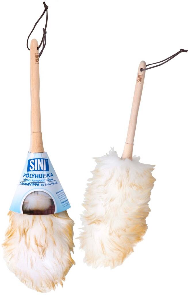 Pölyhuiska aitoa lampaanvillaa SINI - Pölyhuiskat - 149663 - 1