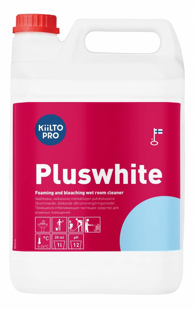 Puhdistusaine 5L KIILTO Pluswhite - Saniteettitilojen puhdistusaineet - 160103 - 1