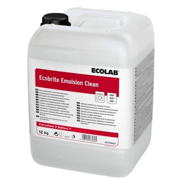 Pesuaine 12kg Ecobrite Emulsion Clean - Tekstiilien puhdistus ja huolto - 162653 - 1
