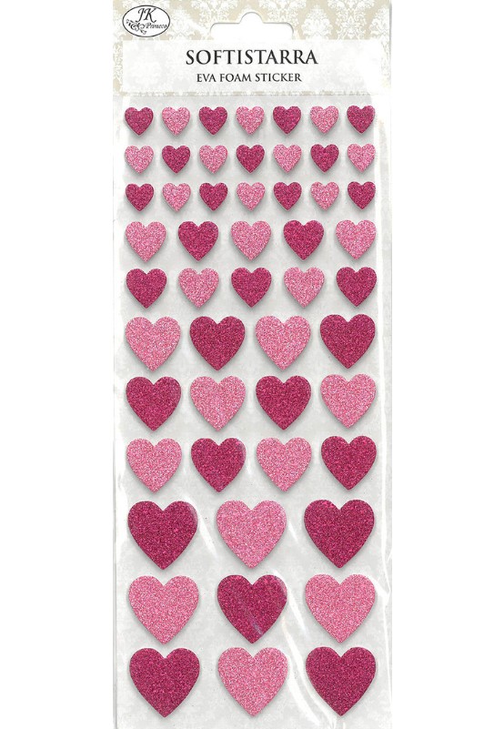 Softistarra-arkki Sydän - Tarrat ja tarrakirjat - 177853 - 1