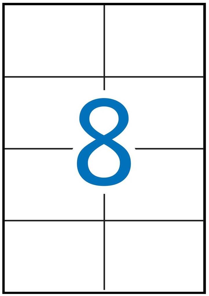 Tulostustarra 105x74 MULTI3 8-jak - Tulostus- ja kopiotarrat - 126753 - 1
