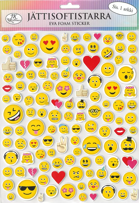 Tarra-arkki jättisoftis emoji - Tarrat ja tarrakirjat - 183353 - 1