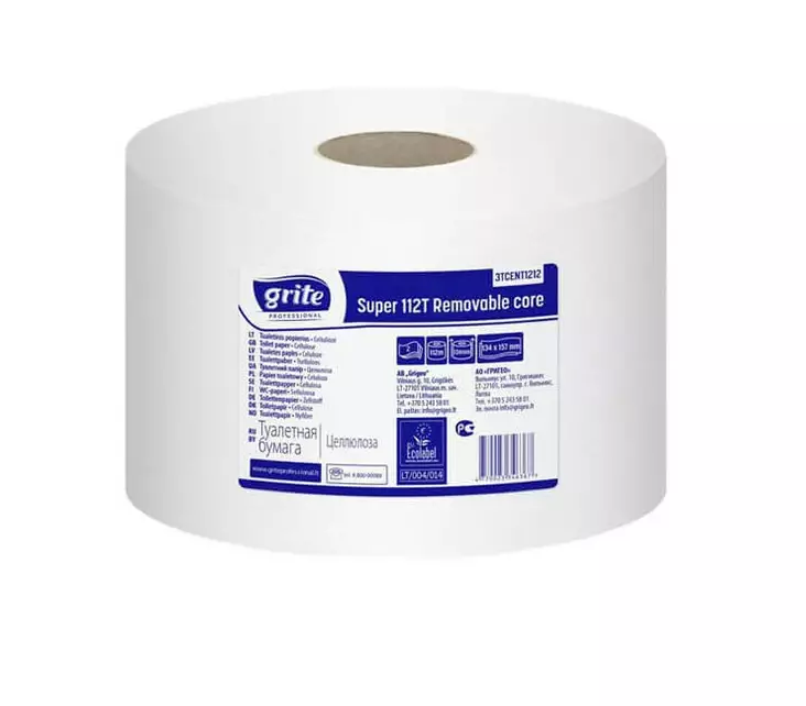 WC-paperi GRITE Super 112T Pikku Jumbo - Minijumborullat ja annostelijat - 185333 - 1