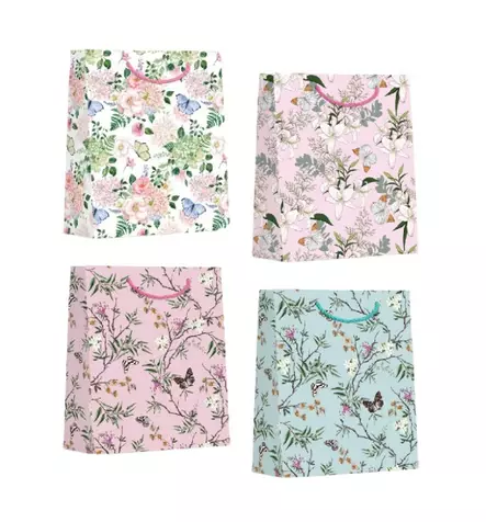 Lahjakassi 18x24/8,5cm Kukat ja perhoset - Lahjakassit - 183254 - 1