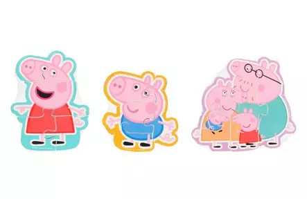 Palapeli 3 palaa Pipsa Possu - Palapelit - 186964 - 1