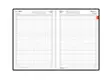 Ajanvaraus A4 sidottu, päivä/sivu - Pöytäkalenterit - 185264 - 2