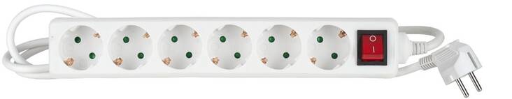 Jatkojohto 6-os AIRAM 3m - Kaapelit ja kaapelikourut, jatkojohdot - 134604 - 1