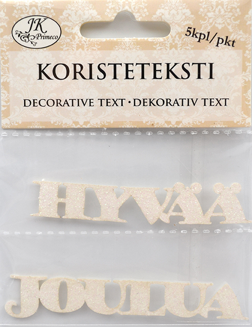 Koristeteksti Joulu glitter - Askartelutarvikkeet - 163864 - 1