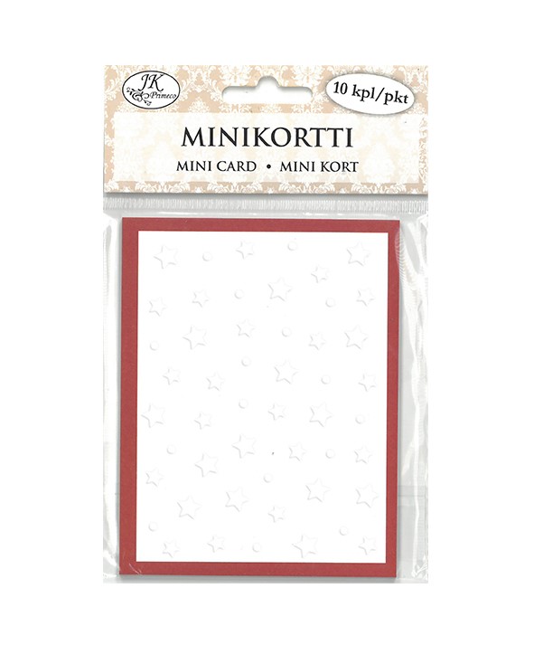 Kortti kohokuviolla Tähdet 11x8,5cm - Askartelutarvikkeet - 176164 - 1