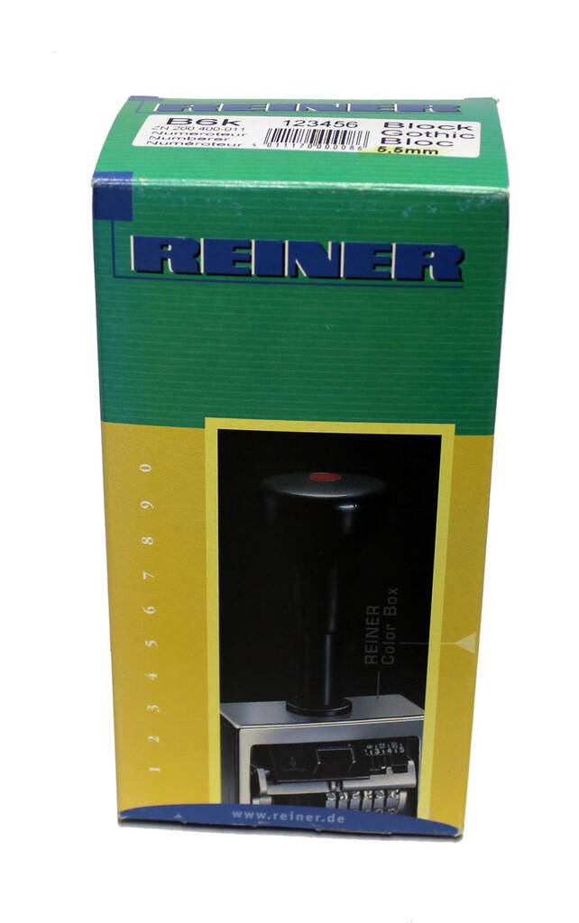 Leimasin REINER B6k 6-numer. 4.5mm - Leimasimet - 103574 - 1