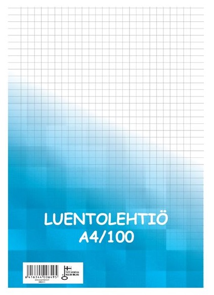Luentolehtiö A4/100 7x7mm PAPERIPISTE - Avo- ja muut lehtiöt - 102014 - 1