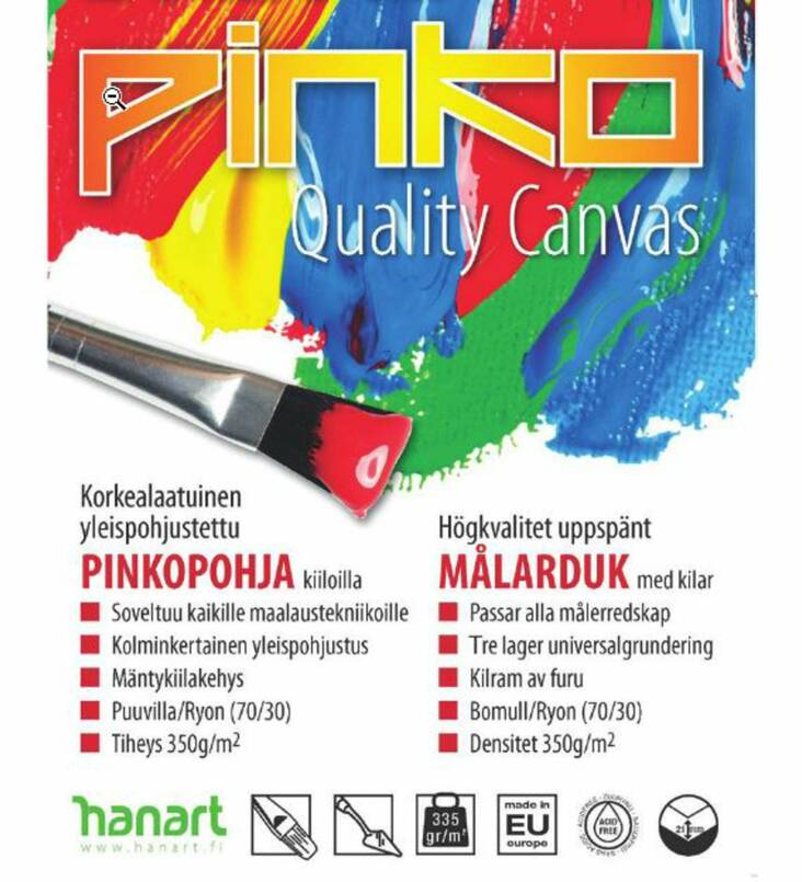 Maalauspohja Pinko 50x61cm 300g - Askartelutarvikkeet - 152204 - 1