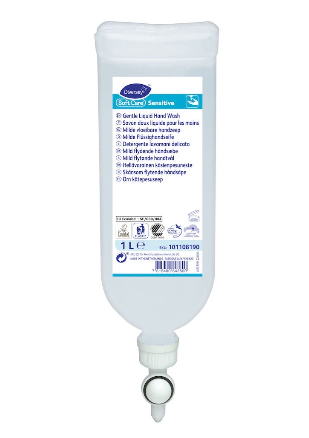 Pesuneste 1L SOFT CARE Sensitive - Saippuat ja annostelijat - 120674 - 1