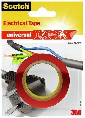 Sähköteippi SCOTCH 15mmx10m, T4401RED - Muut erikoisteipit - 140324 - 1