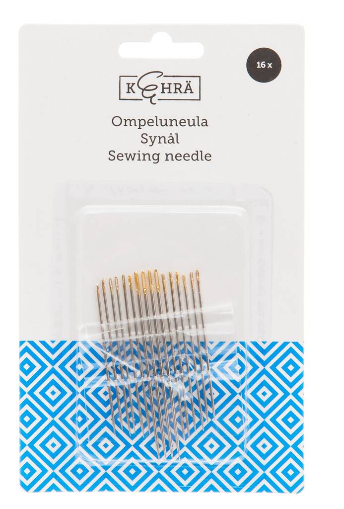 Silmäneulat 16kpl KEHRÄ - Käsityötarvikkeet - 141334 - 1