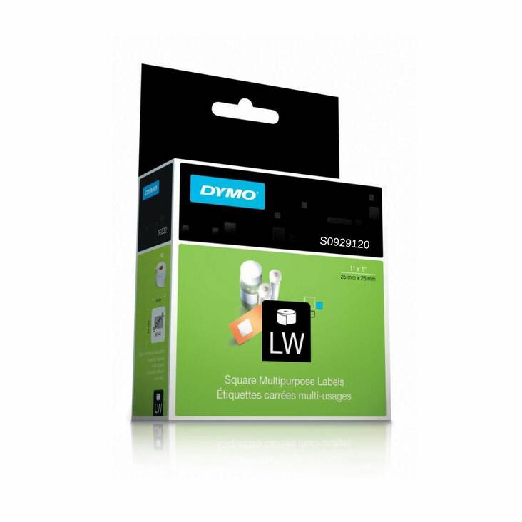 Tarranauha DYMO neliötarra - Tarra- ja kohokirjoitinteipit Dymo - 127524 - 1