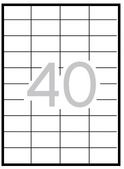 Tulostustarra 52,5x29,7 MULTI3 40-jak - Tulostus- ja kopiotarrat - 127314 - 1