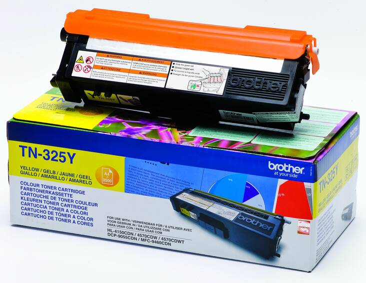 Värikasetti BROTHER TN-325Y laser - Brother laservärikasetit ja rummut - 122454 - 1
