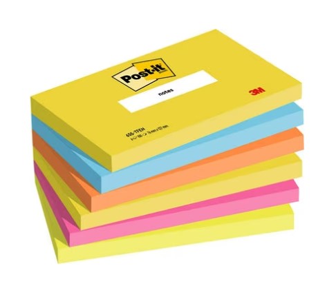 Viestilappu 76x127mm POST IT Energetic - Viestilaput ja telineet - 173614 - 1