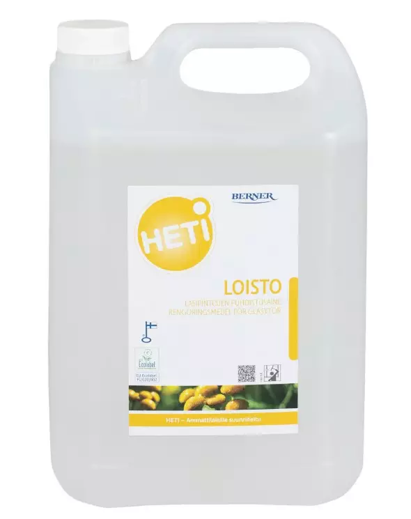 Lasipintojen puhdistusaine 5L HETI Loisto - Lasi ja peili - 158254 - 1