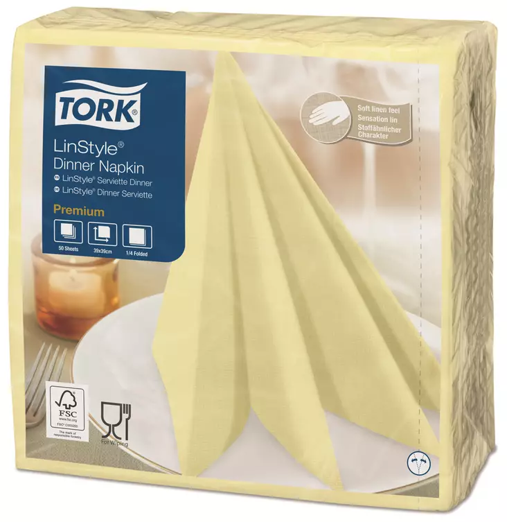 Lautasliina 39x39cm TORK Linstyle Dinner - Servietit ja lautasliinat - 159394 - 1