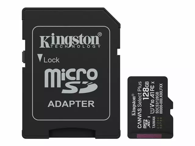 Muistikortti KINGSTON MicroSDHC 128GB - USB muistitikut ja kortit - 160494 - 1