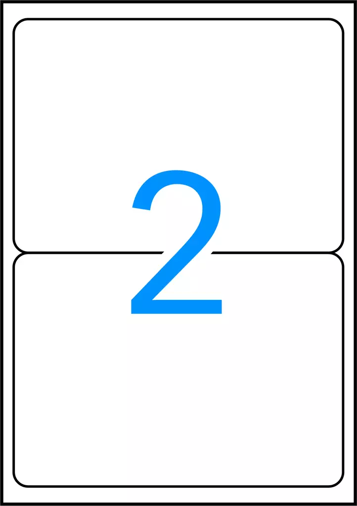 Tulostustarra 199,6x143,5 APLI 2-jak - Tulostus- ja kopiotarrat - 187944 - 1