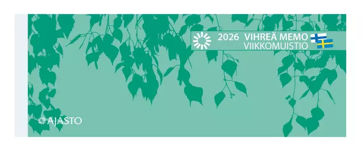 Vihreä Memo-viikkomuistio - Pöytäkalenterit - 185224 - 1