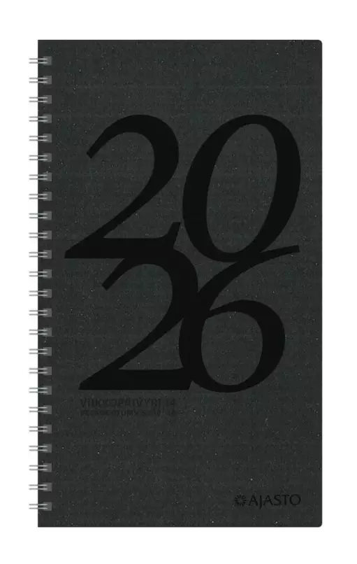 Viikkopäivyri 14 Eko, musta - Pöytäkalenterit - 185234 - 1