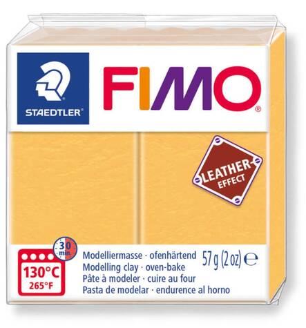 Muovailuvaha nahkaefekti FIMO 57g - Askartelutarvikkeet - 159855 - 1