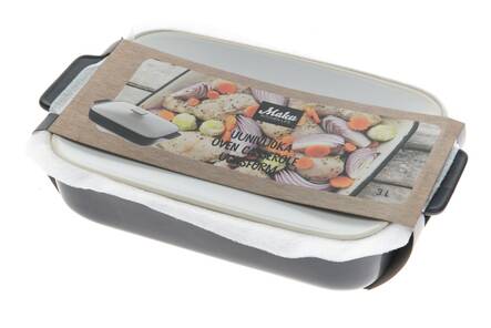 Uunivuoka keraaminen kannella 3L MAKU - Ruuanvalmistusvälineet - 144755 - 2