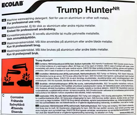 Astianpesuaine 12kg Trump Hunter - Astianpesuaineet ja keittiön puhtaus - 183325 - 2