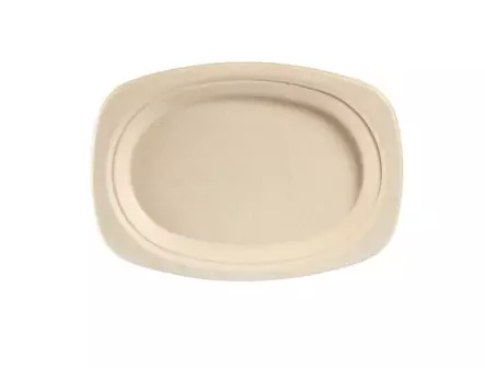 Kuitulautanen ovaali 23cm DUNI - Kertakäyttölautaset ja -kulhot - 189165 - 1