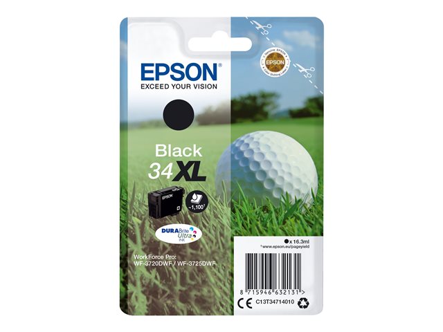 EPSON 34XL mustesuihku - Mustesuihkuvärit Epson - 154775 - 1