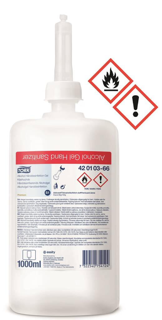 Käsihuuhde 1L TORK Premium S1 - Kosteusrasvat ja käsihuuhteet - 120915 - 1