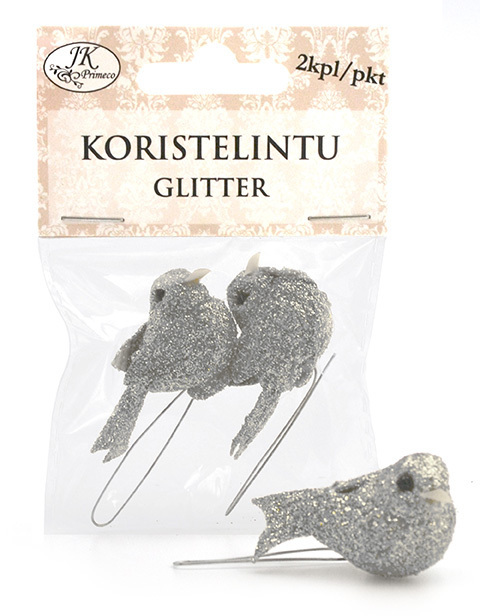 Koristelintu glitter 2kpl/pkt - Askartelutarvikkeet - 159355 - 1
