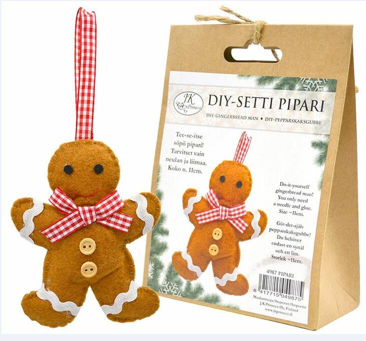 Koristepipari DIY 11cm - Joulukoristeet - 168365 - 1