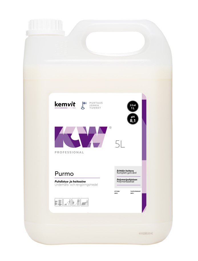 Lattianhoitoaine 5L KW Purmo - Lattian pesuaineet - 158715 - 1