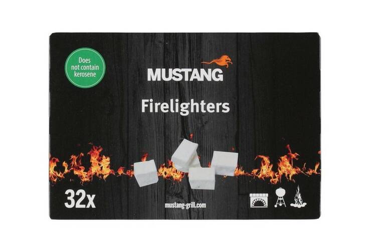 Sytytyspala 32kpl/pkt MUSTANG - Grillaustarvikkeet - 178935 - 1